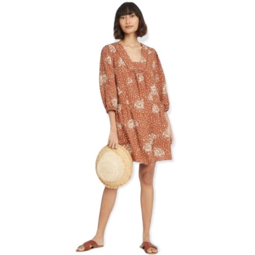 Orange and cream Boho dress by Knox Rose size XL